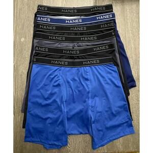 Hanes Performance Moisture-wicking 6pk Boxer Briefs Men's Size Medium
